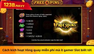 Cách kích hoạt Vòng quay miễn phí mà ít gamer Slot biết tới