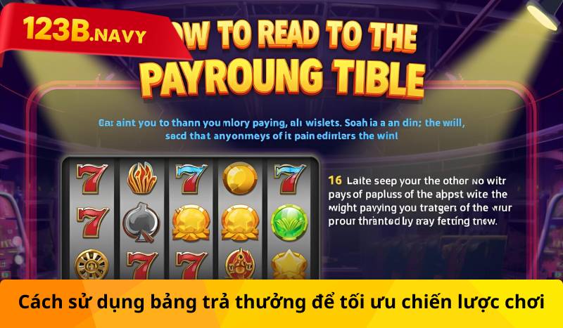 Cách sử dụng bảng trả thưởng để tối ưu chiến lược chơi