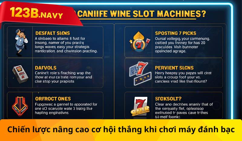 Chiến lược nâng cao cơ hội thắng khi chơi máy đánh bạc