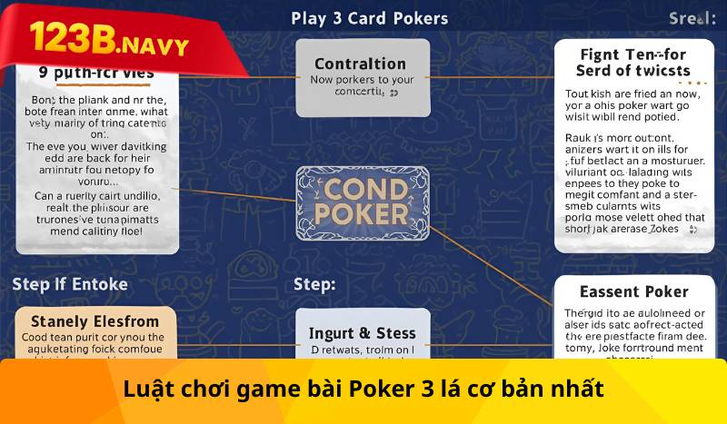 Luật chơi game bài Poker 3 lá cơ bản nhất