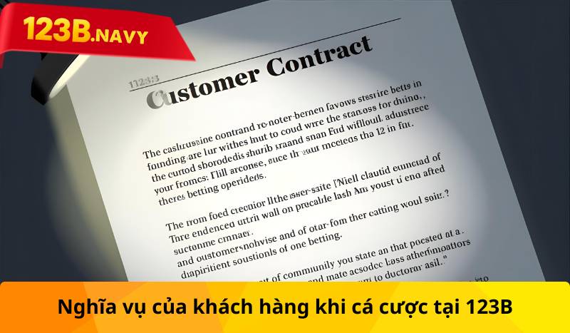 Nghĩa vụ của khách hàng khi cá cược tại 123B