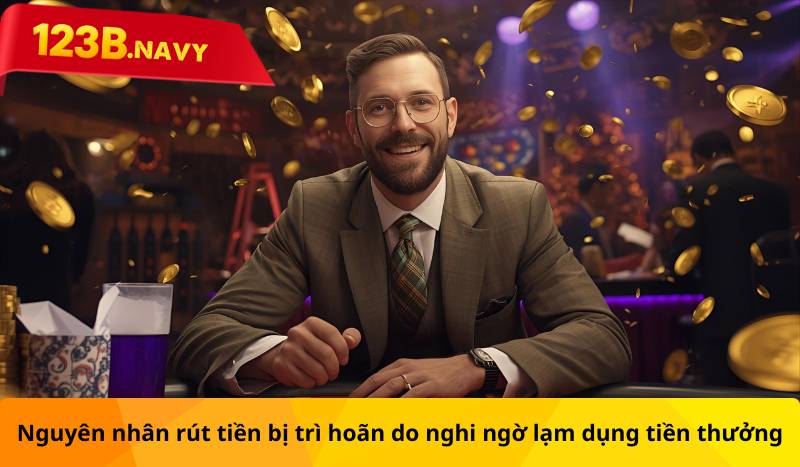 Nguyên nhân rút tiền bị trì hoãn do nghi ngờ lạm dụng tiền thưởng