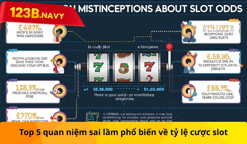 Top 5 quan niệm sai lầm phổ biến về tỷ lệ cược slot