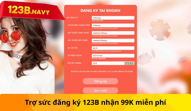 Trợ sức đăng ký 123B nhận 90000 miễn phí