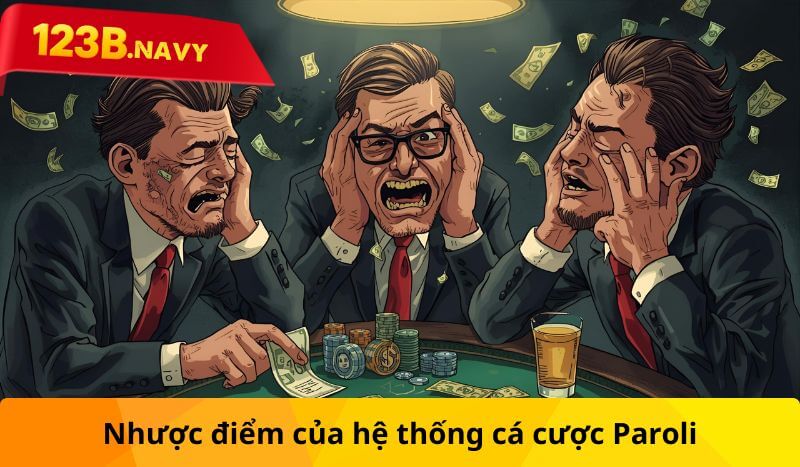 Nhược điểm của hệ thống cá cược Paroli